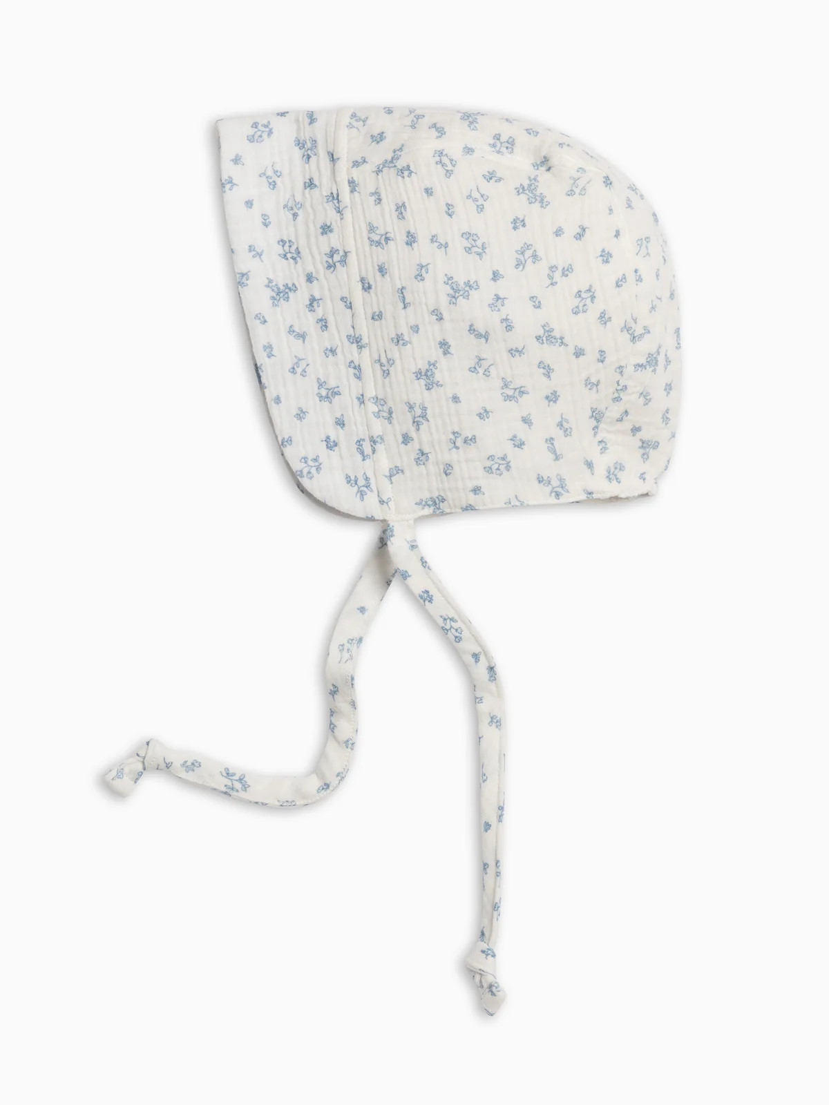 Muslin Bonnet - Rosebay Floral / Coconut + Sea | Colored Organics