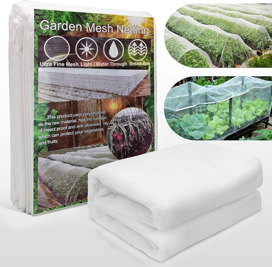 Garden Netting, Ultra Fine Garden Mesh Netting 10x33Ft Greenhouse Protection Net, Reusable Plant ... | Amazon (US)