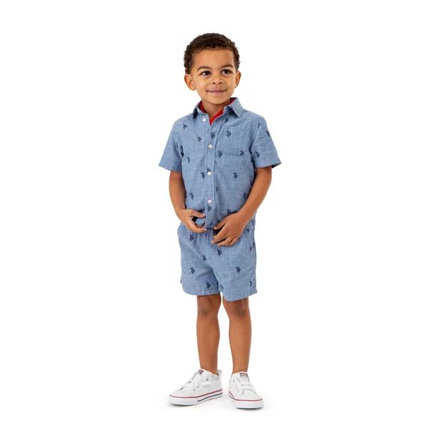 U.S. Polo Assn. Toddler Boy Woven Short, Sizes 2T-5T | Walmart (US)