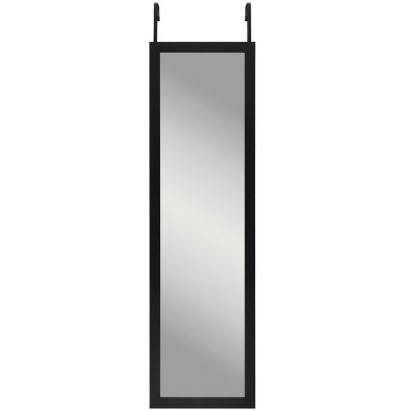 Americanflat Over The Door Full Length Floating Mirror Durable Shatterproof Glass with MDF Frame ... | Target