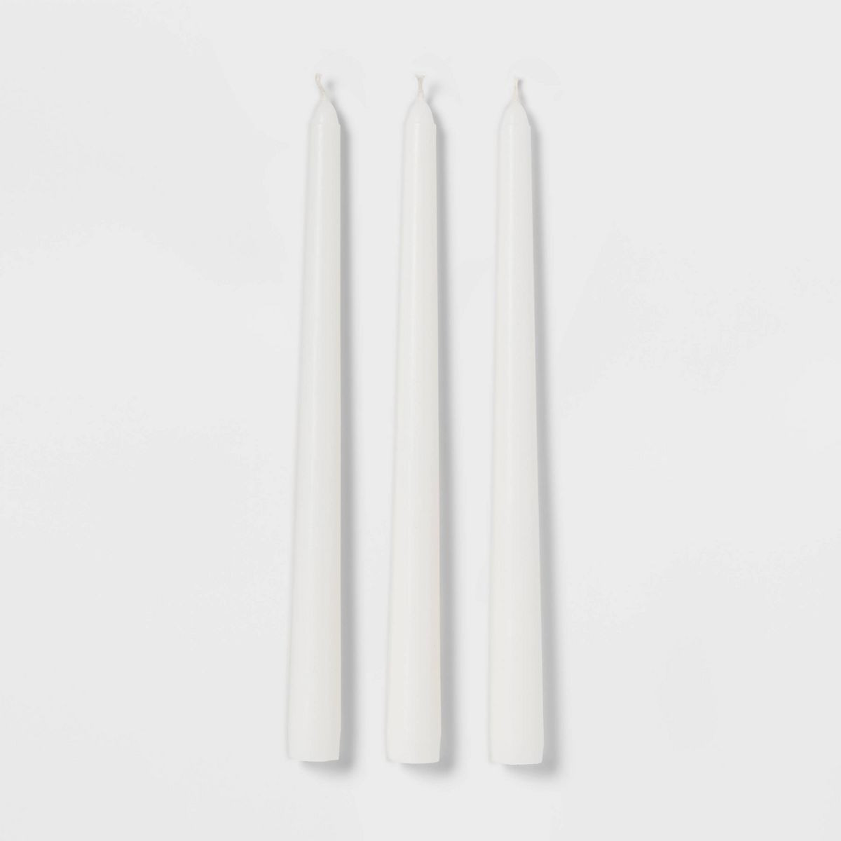 12pk Unscented Taper Candles White - Room Essentials™: Paraffin Wax, 10.6" Long, 6hr Burn Time,... | Target