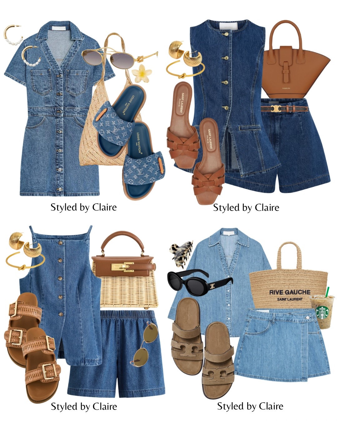 Double Denim The Edit❤️‍🔥
Tags: Zara mini dress with collar Louis Vuitton sliders raffia tote bag miu miu sunglasses hm waistcoat shorts set jw pei sandals revolve meshki set paris64 world leather brown bag shirt skort skirt tort Burch suede flats saint Laurent fashion summer inspo outfit ideas chic women’s style city break capsule wardrobe trends holiday vacation Dubai Barcelona Ibiza at tropez

#LTKstyletip #LTKsummer