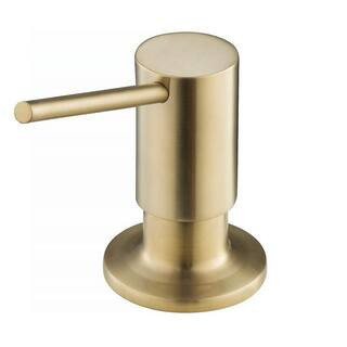 Kitchen Soap and Lotion Dispenser in Brushed Gold | The Home Depot