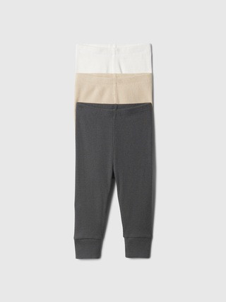 Baby Ribbed Pull-On Pants (3-Pack) | Gap Factory