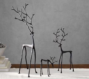 Bronze Sculpted Reindeer | Pottery Barn (US)