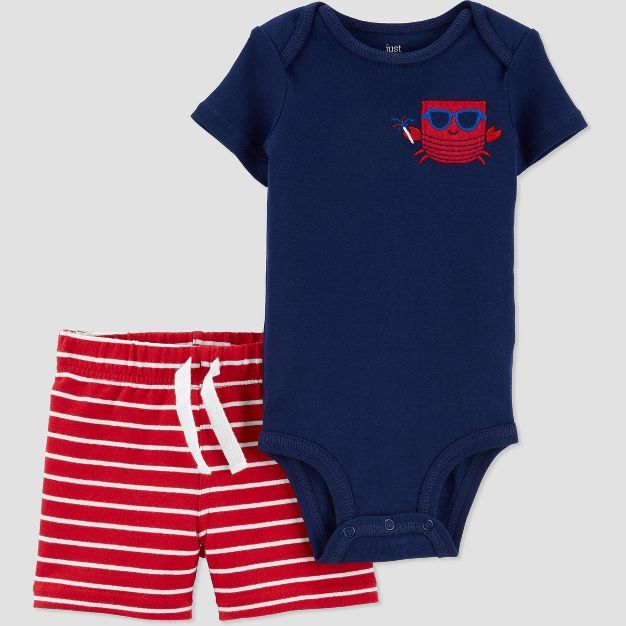 Baby Boys' Crab 2pc Top & Bottom Set - Just One You® made by carter's Red/Blue | Target