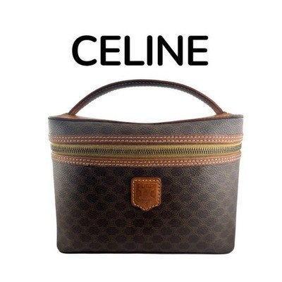 CELINE M93 Vanity Bag Pouch Vintage Leather Cosmetic Case Small Authentic | eBay US