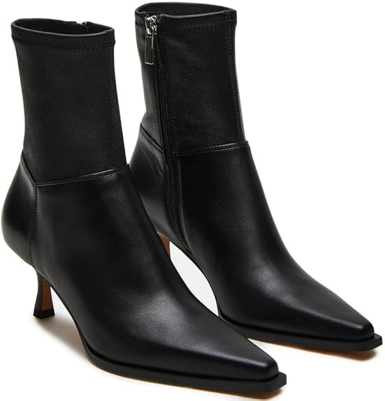 Goiphrri Ankle Boots for Women Stiletto High Heel Boots Pointed Toe Short Boots Side Zipper Dress... | Amazon (US)