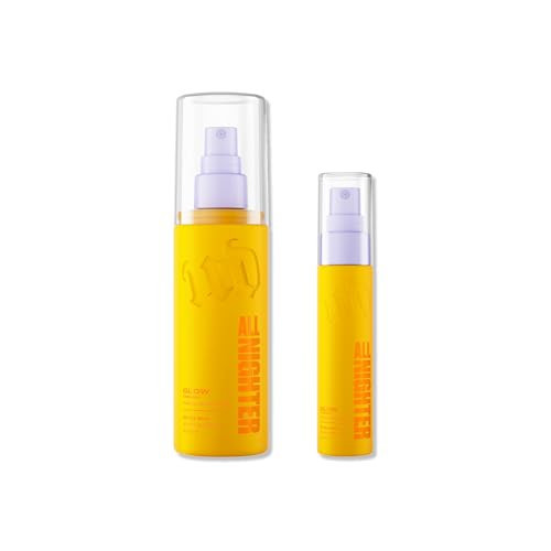 Urban Decay All Nighter Setting Spray Duo Bundle - Full Size (4 Fl Oz) & Travel Size (1 Fl Oz) - Glow Finish - Waterproof Makeup Setting Spray - Smudge-Proof, Transfer-Resistant - Makeup Primer Set | Amazon (US)