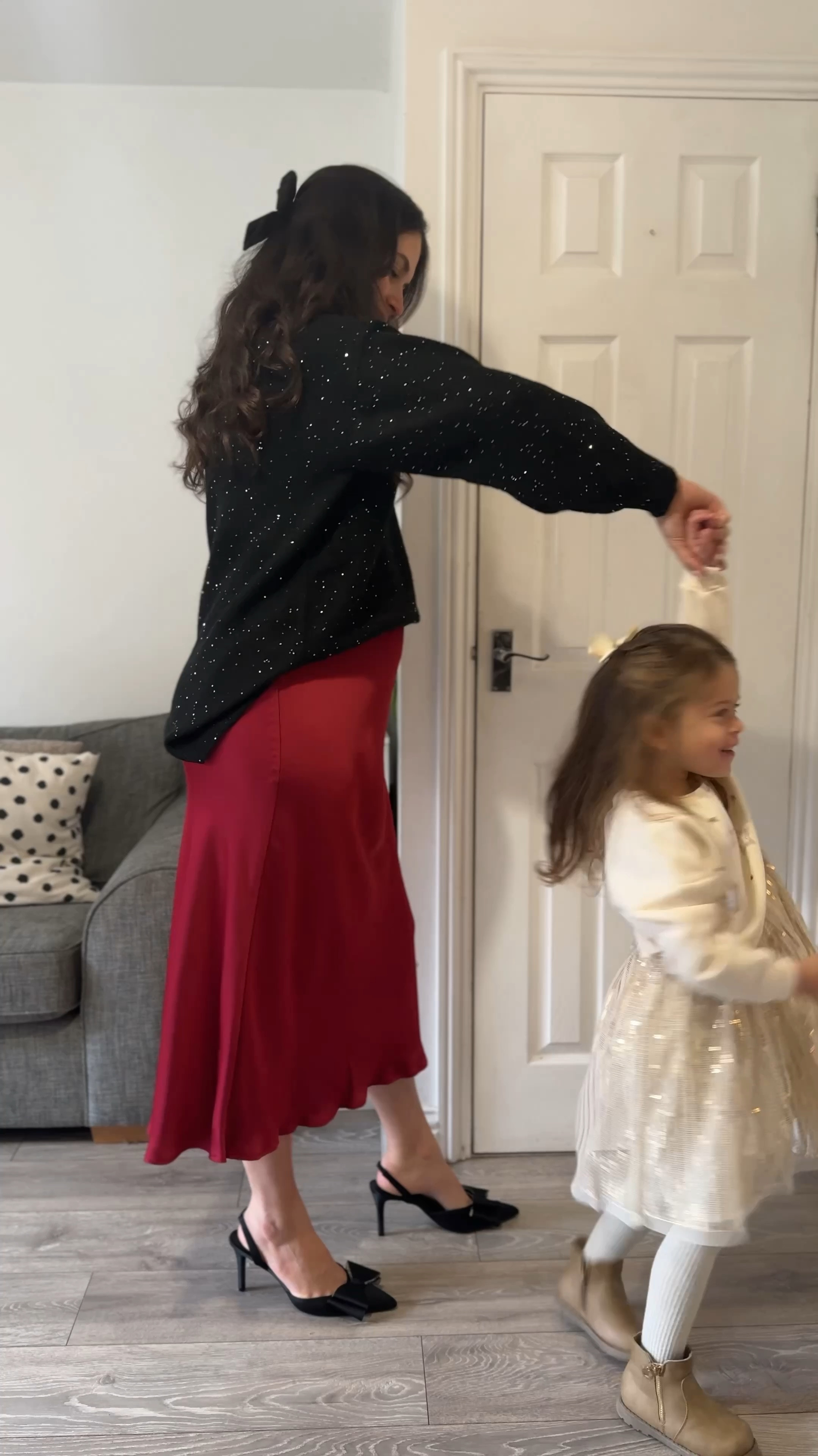 The girls and I are ready for the festive season  ❤️✨

The girls were delighted with their cream and gold sparkly dresses and little boots and I’m so happy to find a red satin skirt that works with my bump. 

Ad/pr #peacocksfashion #festiveoutfit #partyoutfit #motherofdaughters #girlmum #girlmumlife #sequindresses

#LTKwinter #LTKkids #LTKmaternity