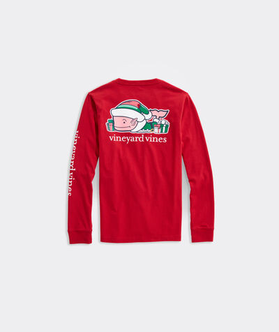 Boys' Elf Whale Long-Sleeve Pocket Tee | vineyard vines