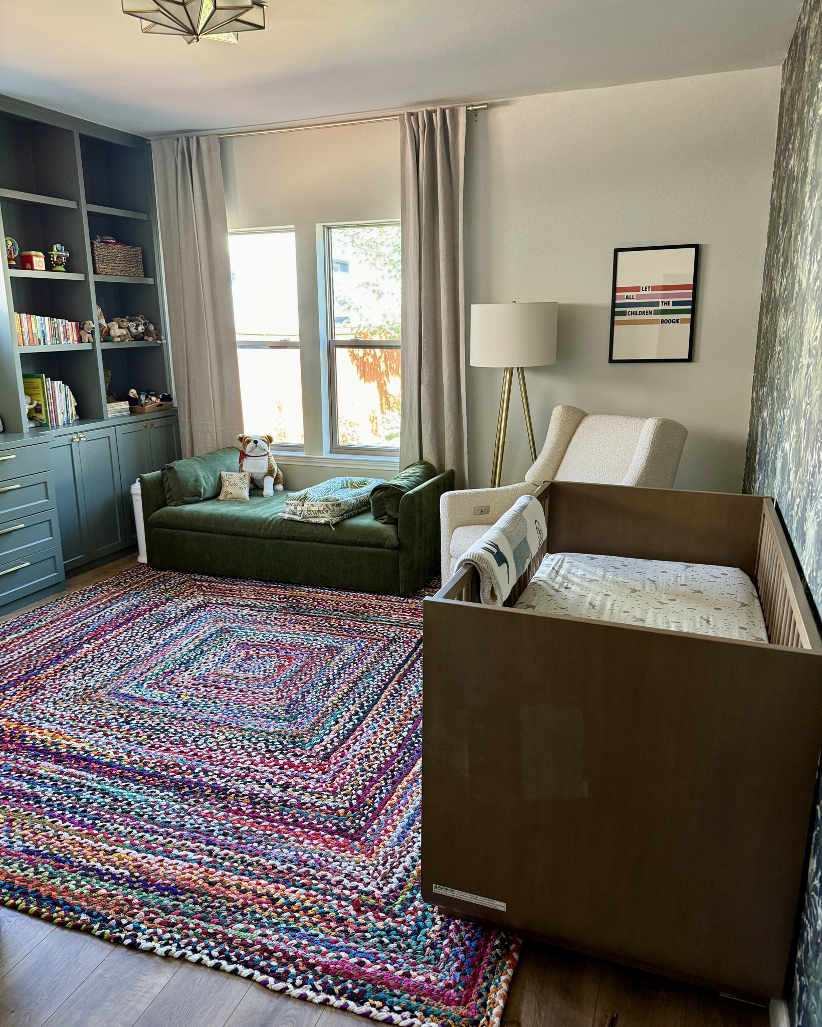 Dockatot can’t be linked but it’s the limited edition “Lush & Fern” print!

Paint color is Retreat by Sherwin Williams

#LTKBaby #LTKFamily #LTKBump