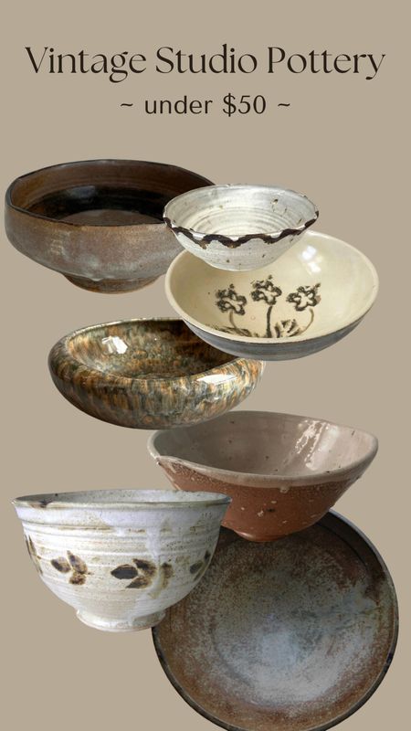 Everybody needs a vintage studio pottery bowl in their home! Here are some stunners that won’t break the bank. #vintagehomedecor #interiordesign #pottery

#LTKhome