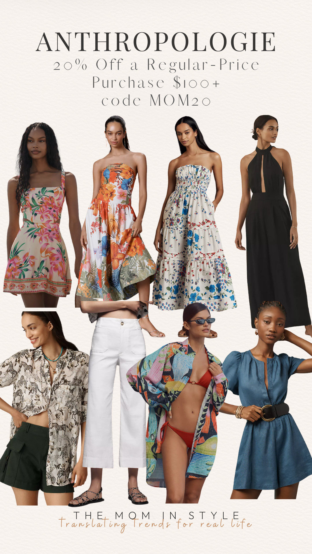 Anthropologie 20% Off a Regular-Price Purchase $100+ code MOM20 

 #LTKSaleAlert #LTKFindsUnder50 #LTKFindsUnder100