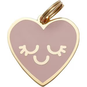 TWO TAILS PET COMPANY Smiling Heart Personalized Dog & Cat ID Tag, Pink - Chewy.com | Chewy.com