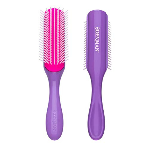 Denman Curly Hair Brush D3 (African Violet) 7 Row Styling Brush for Detangling, Separating, Shaping and Defining Curls - For Women and Men | Amazon (US)