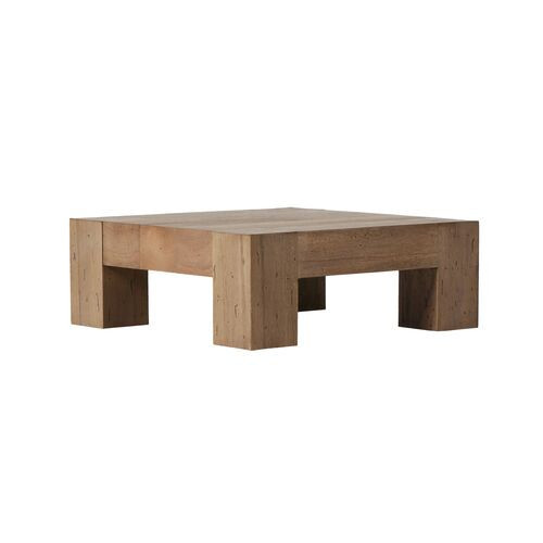 Zuri Small Square Coffee Table - Brown | Center Table, Lounge Table | One Kings Lane