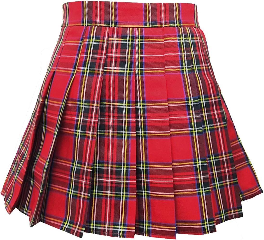 Women's High Waist A-Line Pleated Mini Skirt Short Tennis Skirt | Amazon (US)