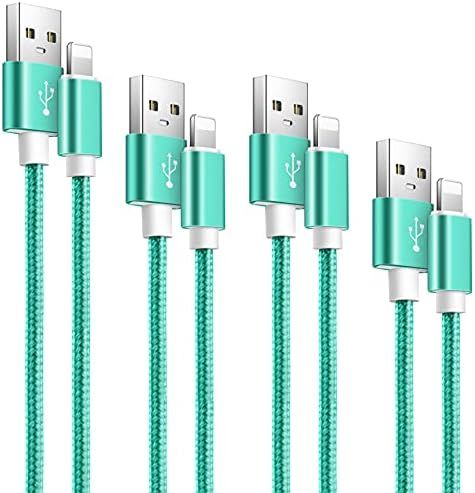 iPhone Charger 4 Pack (10ft/6ft/6ft/3ft) Apple MFi Certified iPhone Charging Cable Nylon Braided iPh | Amazon (US)