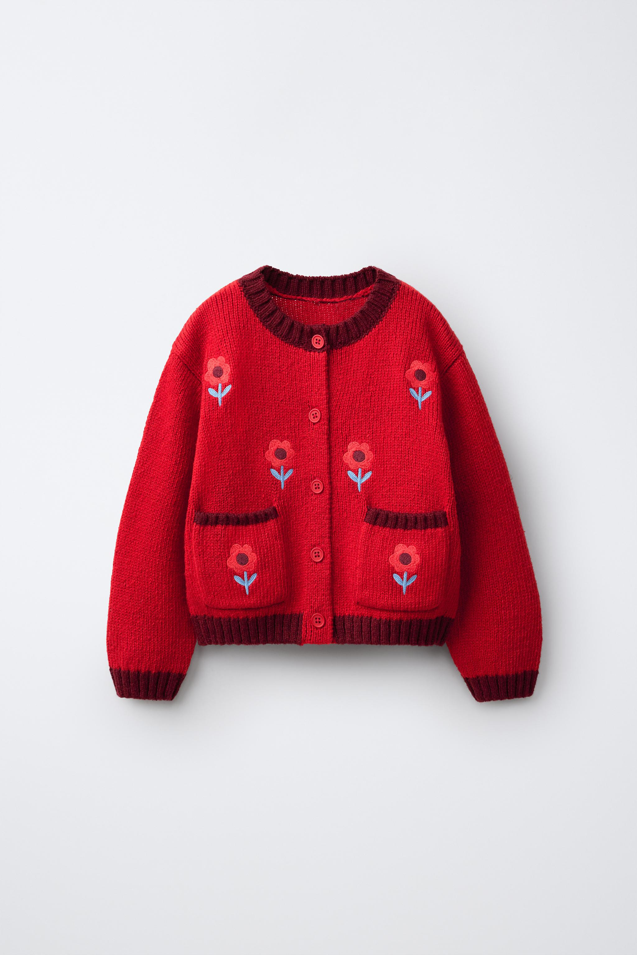 EMBROIDERED FLORAL CARDIGAN | Zara US