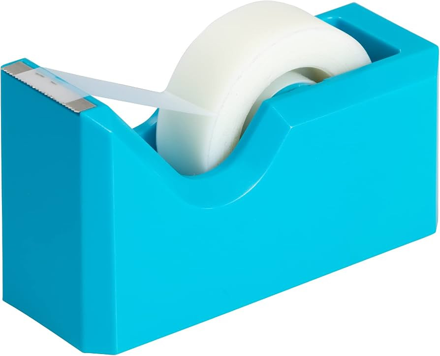 JAM PAPER Colorful Desk Tape Dispensers - Blue - Sold Individually | Amazon (US)