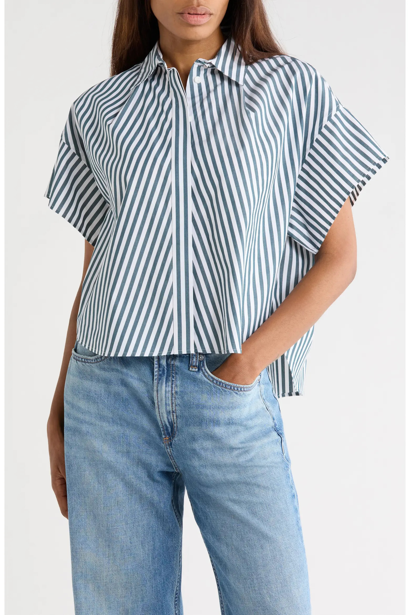 Maura Stripe Button-Up Shirt (Women) | Nordstromrack | Nordstrom Rack