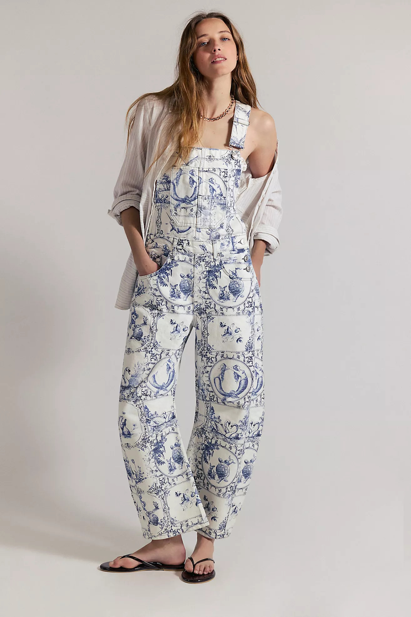 We The Free Good Luck Printed Overalls | Free People (Global - UK&FR Excluded)