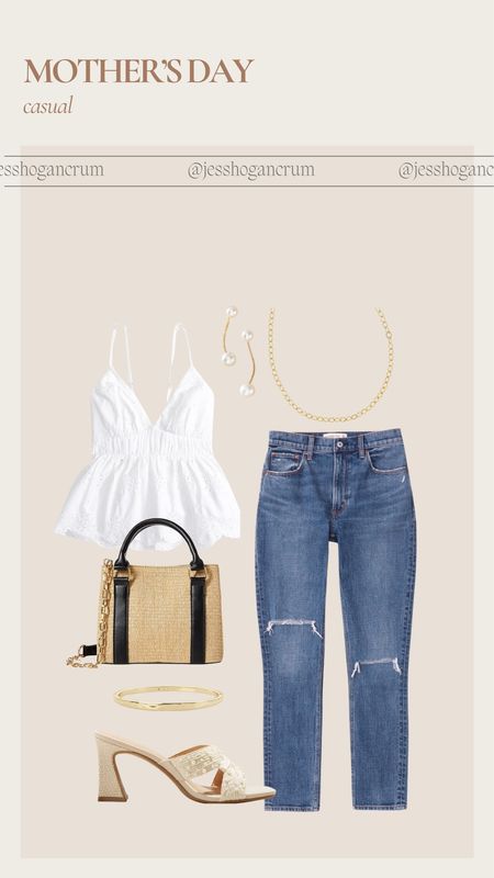 A casual skinny jeans outfit for Mother’s Day! 

Mother’s Day styled outfit, Mother’s Day casual outfit, eyelet top, raffia purse, Abercrombie fashion, spring style trending fashion 

#LTKSeasonal #LTKstyletip