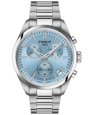 Tissot Men's Swiss Chronograph PR 100 Stainless Steel Bracelet Watch 40mm - Macy's | Macy's