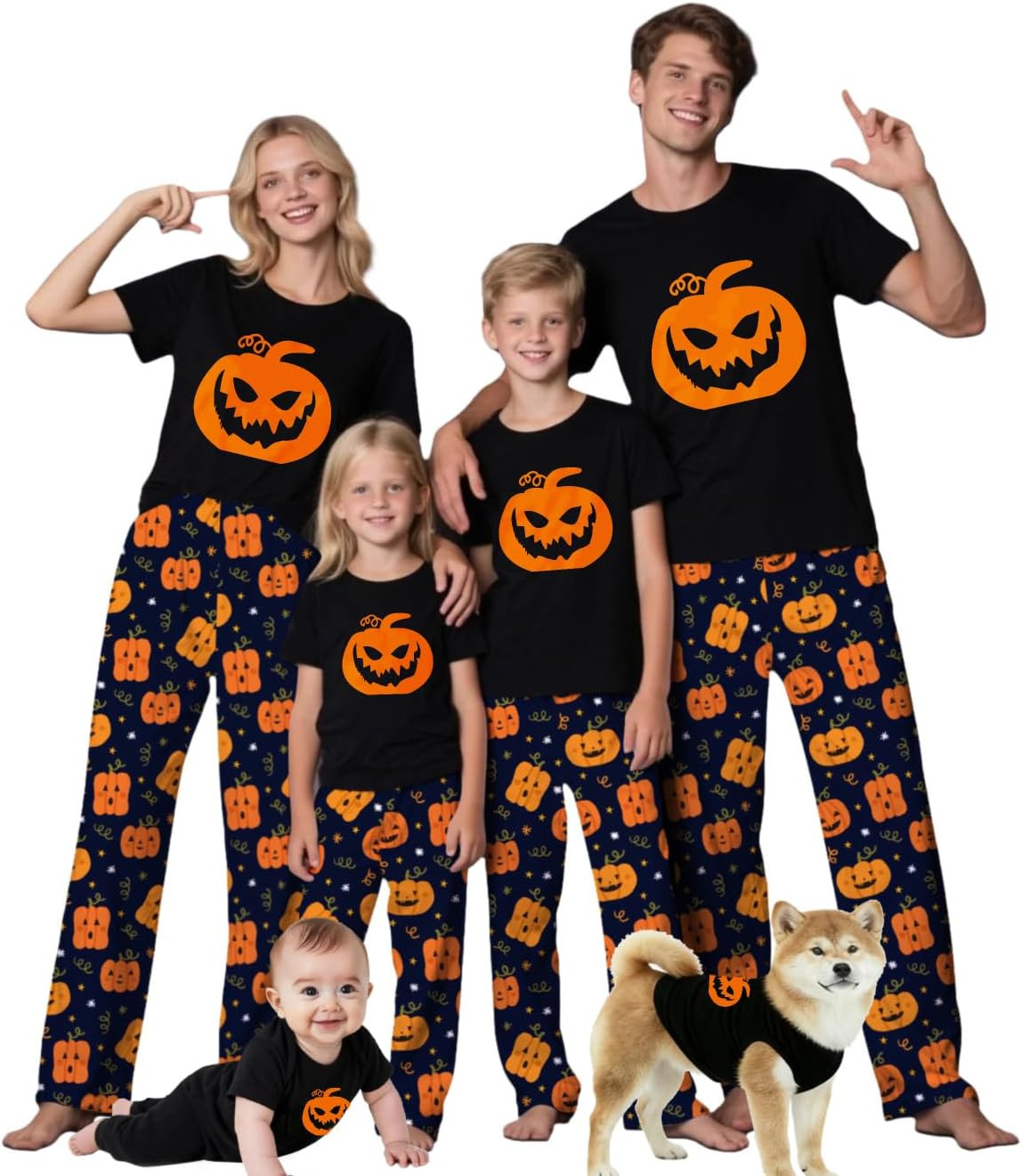 TEERAPHIQUE Halloween Pajamas for Family Couples Holiday PJS Matching Sets | Amazon (US)