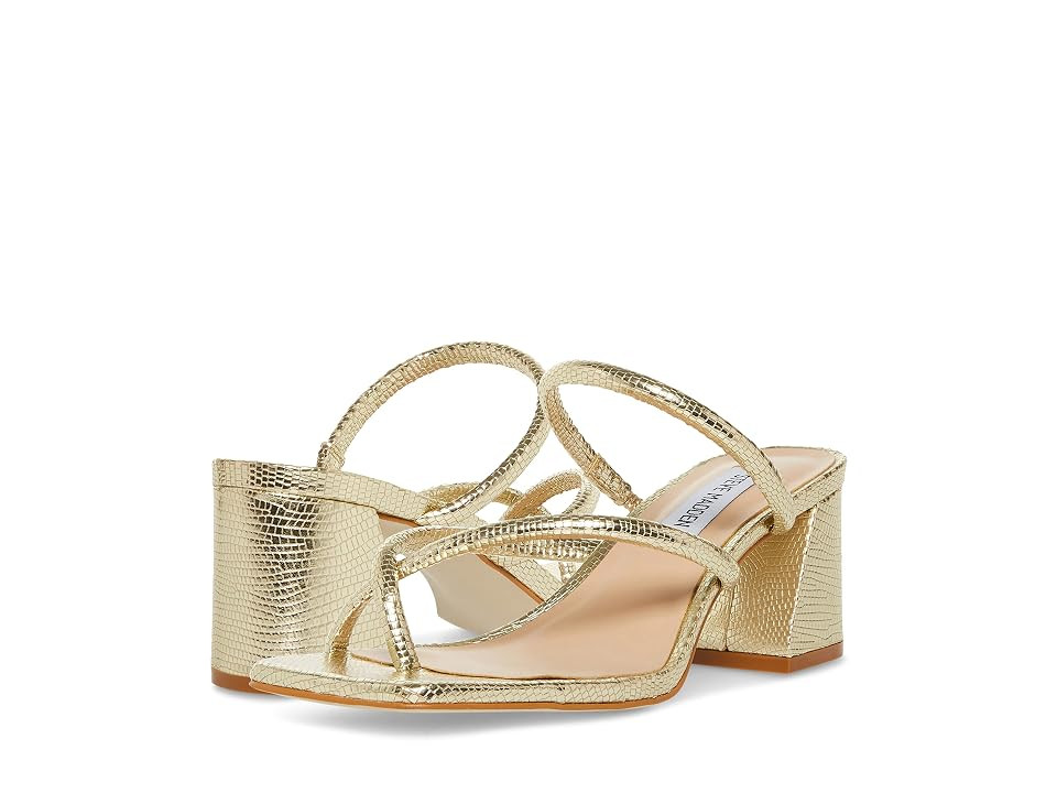 Steve Madden Effie Sandal (Gold Lizard) Women's Sandals | Zappos