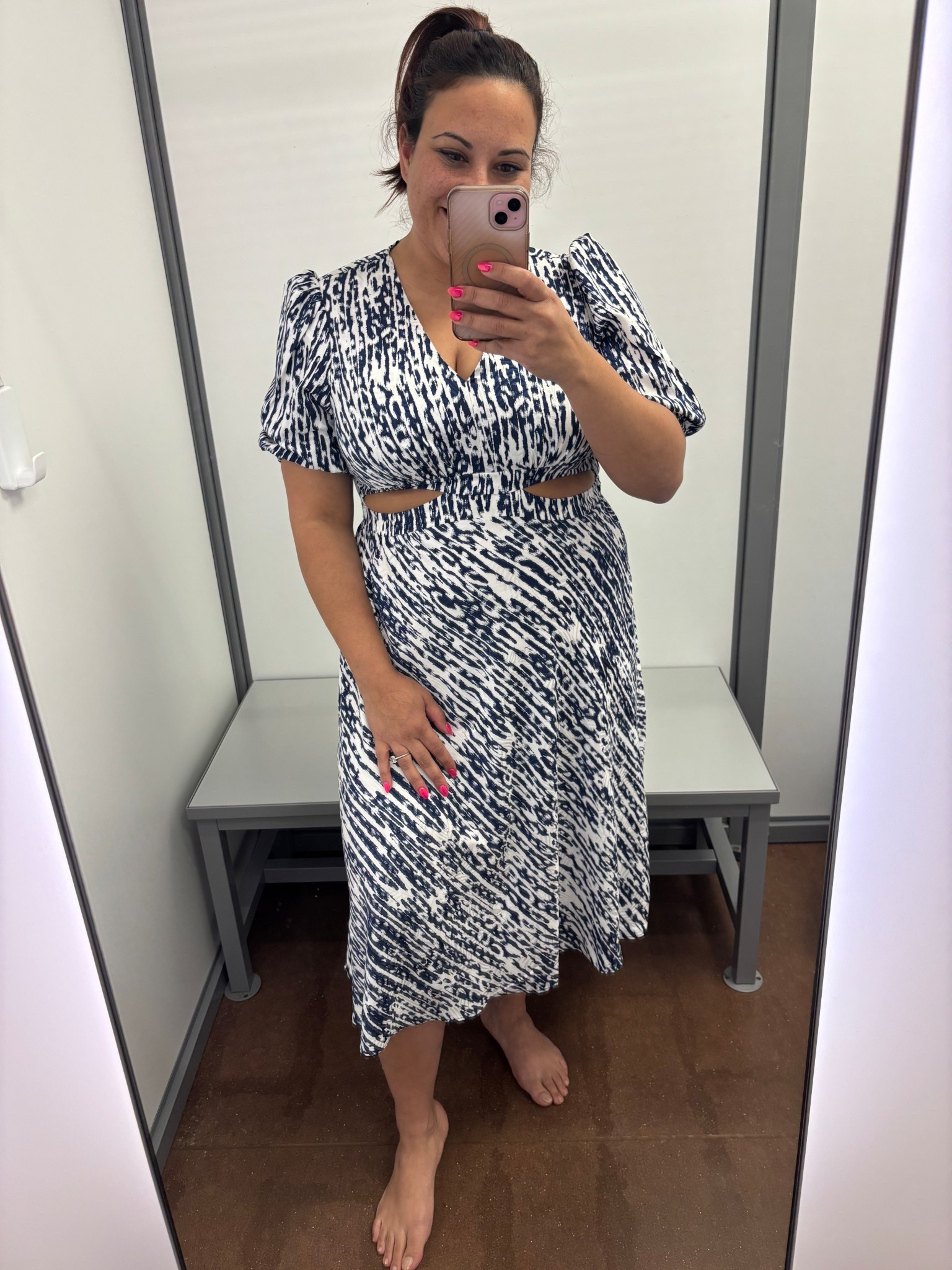 I love a good Easter dress. Under $30 and super cute navy and white print. Wear a true to size large 

#LTKMidsize #LTKSeasonal #LTKSpringSale