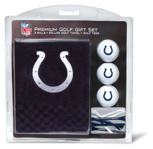 Team Golf NFL Indianapolis Colts Gift Set: Embroidered Golf Towel, 3 Golf Balls, and 14 Golf Tees 2-3/4" Regulation, Tri-Fold Towel 16" x 22" & 100% Cotton | Amazon (US)