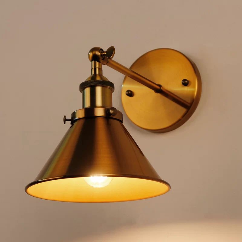 Schulte Industrial 1-Light Armed Sconce | Wayfair North America