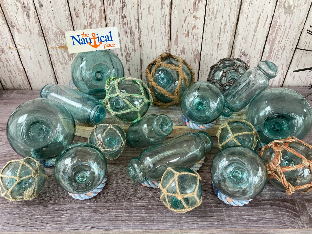 Japanese Glass Floats, Old Fish Net Buoys, Vintage Floats Once Used by Fisherman in Japan, Assort... | Etsy (US)