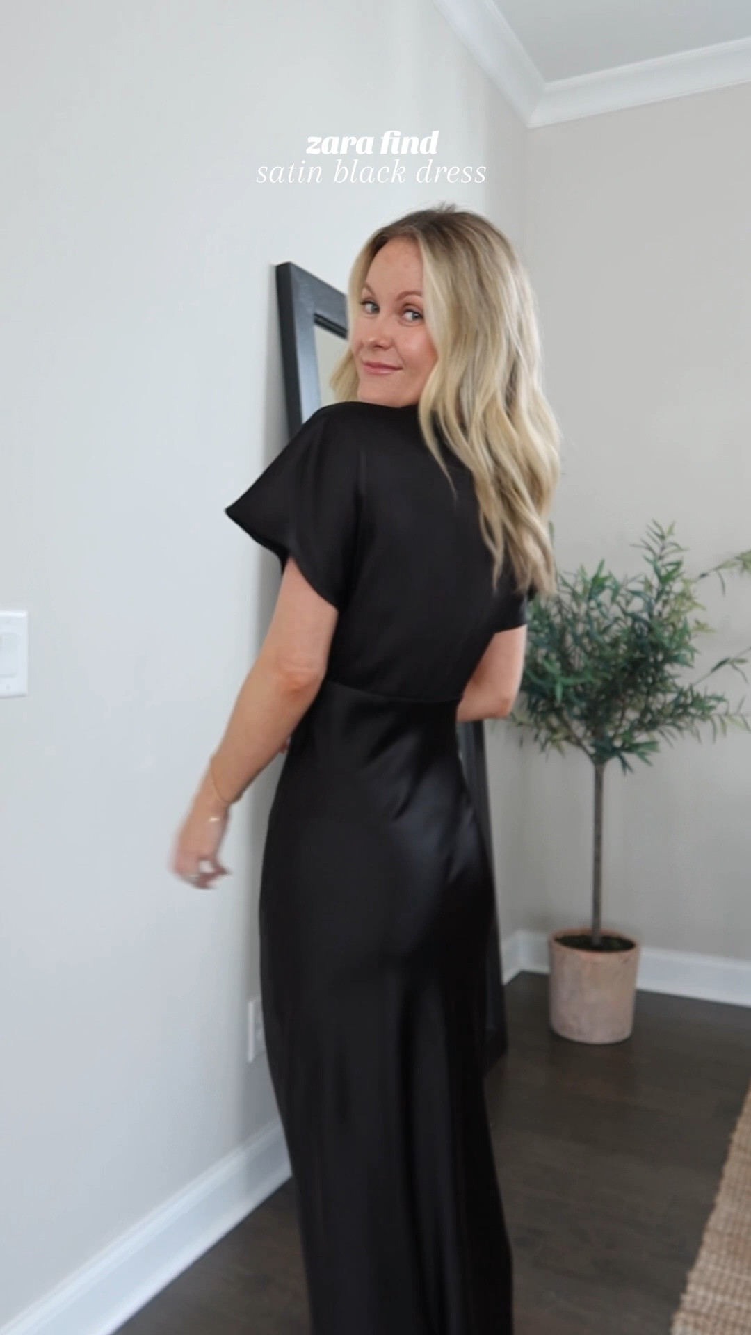 black satin dress 

zara: 2330/399/800
wearing size xsmall 

#LTKParties #LTKWorkwear #LTKFindsUnder50