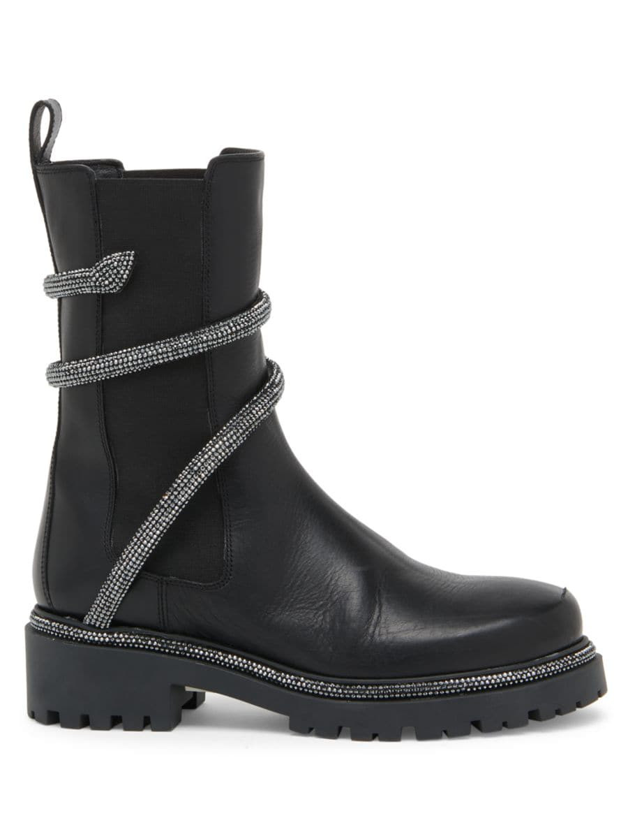 Cleo Crystal-Wrap Chelsea Boots | Saks Fifth Avenue