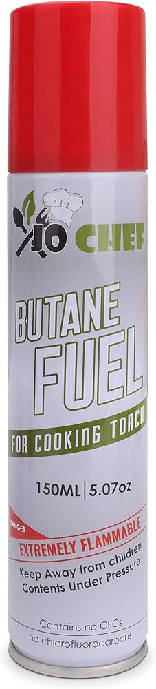 Jo Chef Butane Fuel Refill, 150 ml 5.07 oz, Lighter Butane Fuel Canister, Butane Gas Refill for K... | Amazon (US)