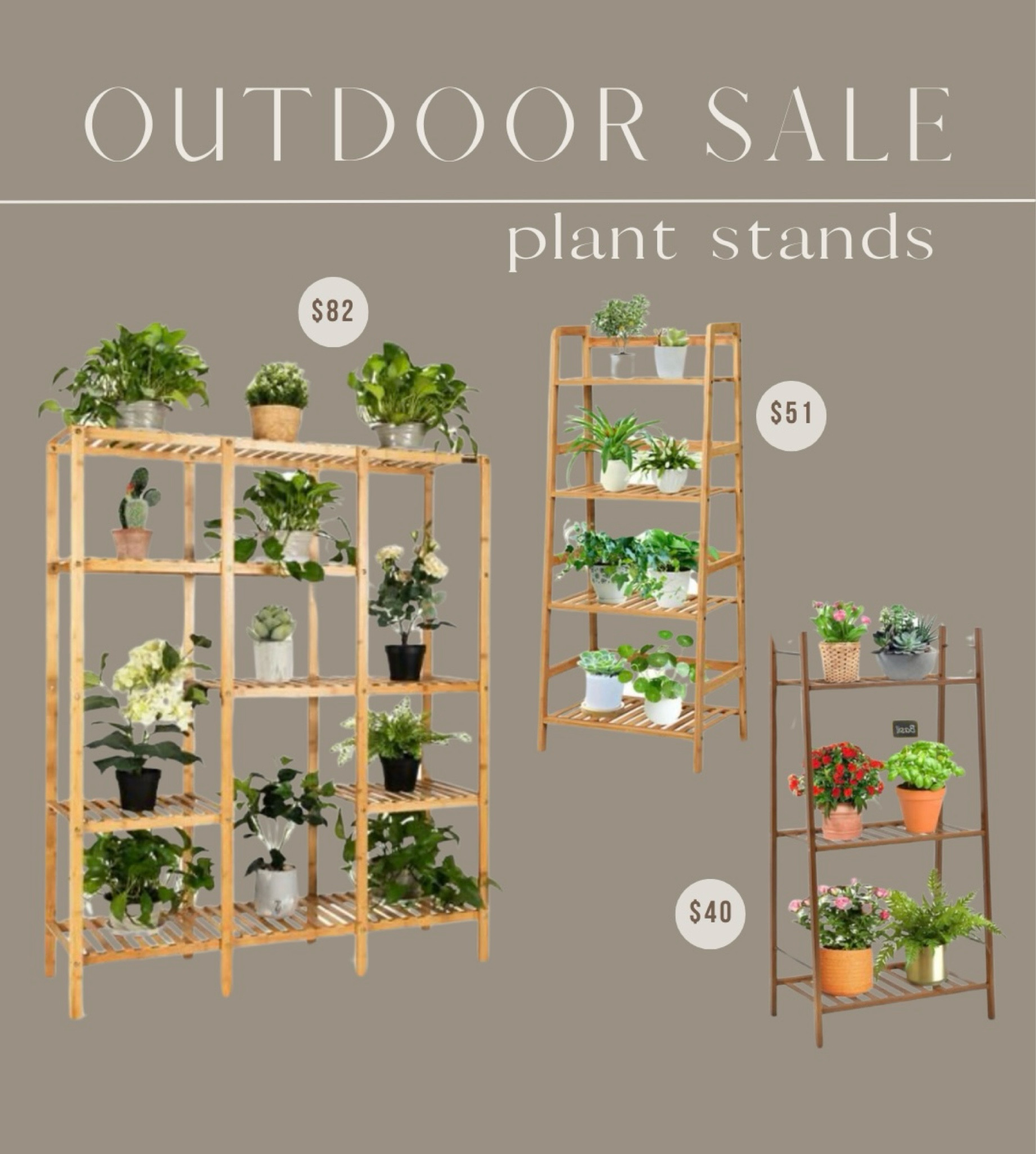 50% OFF SALE on Plant Stands

Target outdoor furniture sale Target finds wood accents home decor neutral plant lady green thumb wood shelves indoor plants plant wall home garden

#LTKHome #LTKSaleAlert #LTKFindsUnder100
