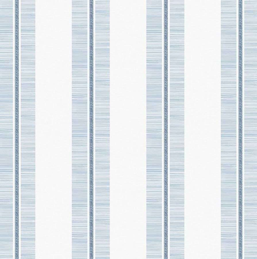 NextWall Beach Towel Stripe Peel and Stick Wallpaper (Blue Skies) | Amazon (US)