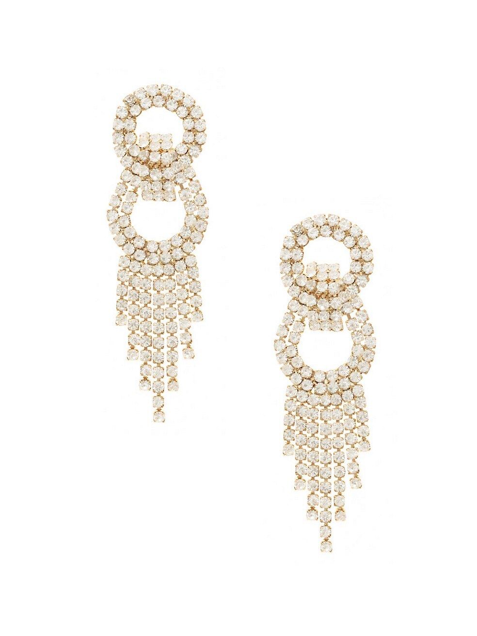 Gatsby 18K Gold-Plate & Crystal Earrings | Saks Fifth Avenue