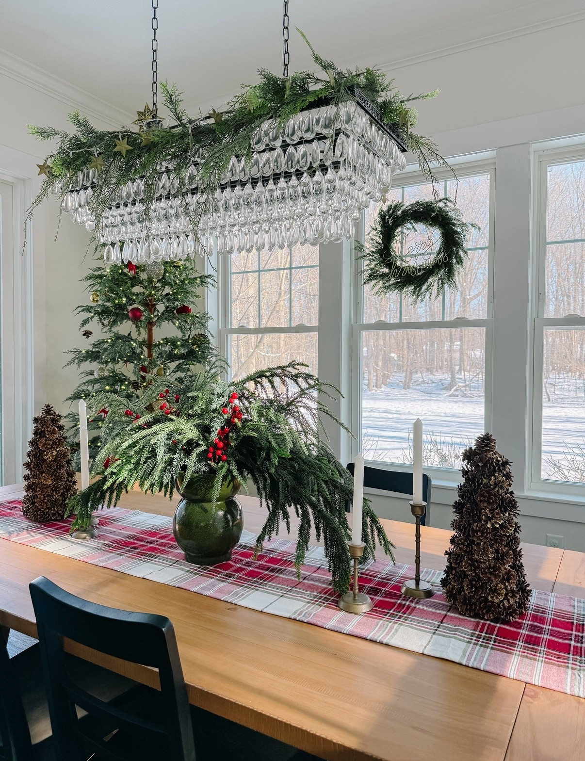Christmas tablescape.  