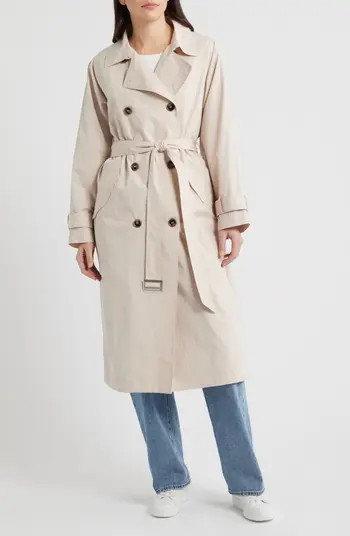 Bernardo Long Double Breasted Trench Coat | Nordstrom | Nordstrom
