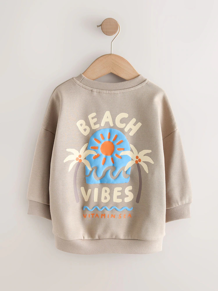 Back Print Crew Neck Sweatshirt (3mths-7yrs) | Next US