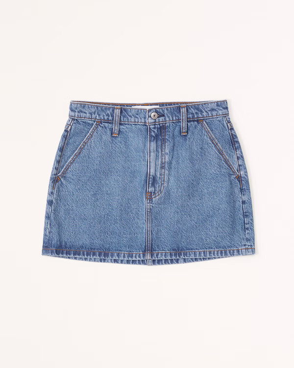 Denim Mini Skirt | Abercrombie & Fitch (US)