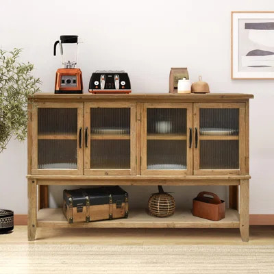 Accent Glass Door Wooden Sideboard Cabinet | Wayfair North America