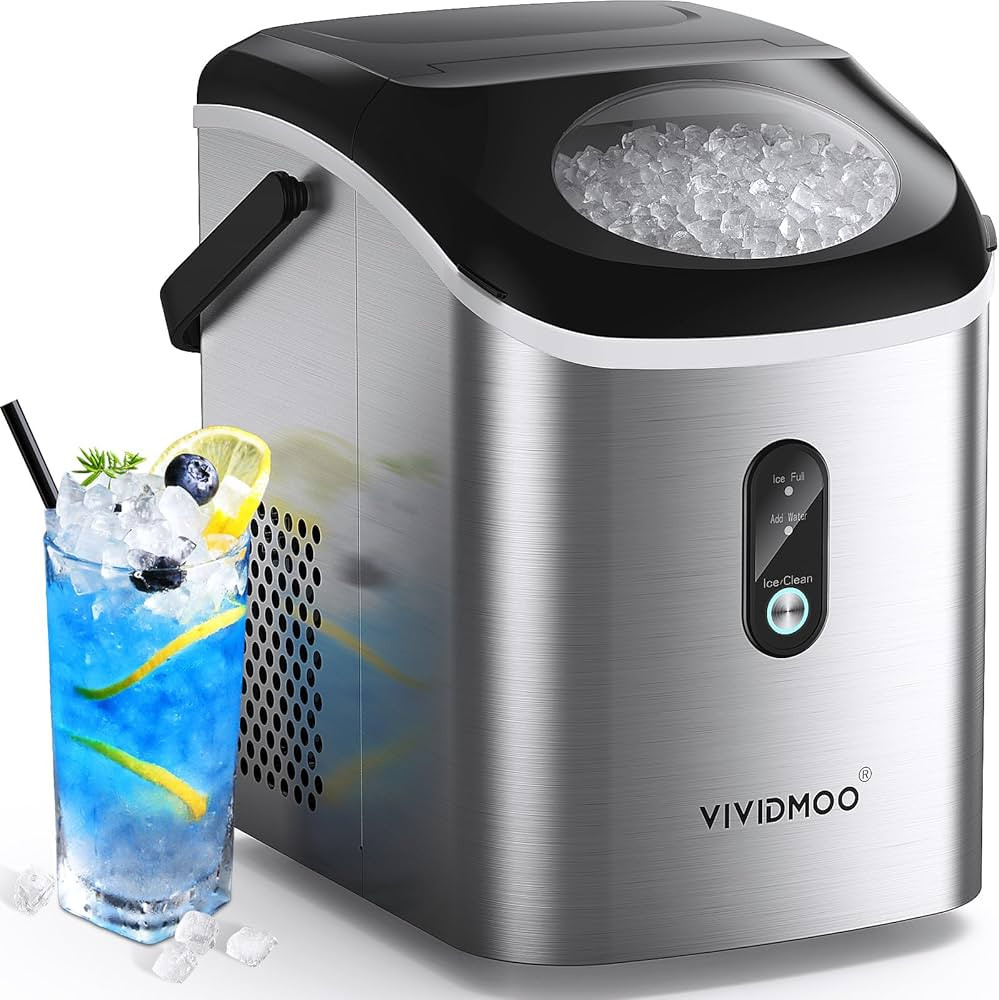 Nugget Ice Maker Countertop, 33 lbs in 24 Hours, Self-cleaning Sonic Portable, Soft Chewable Pebb... | Amazon (US)