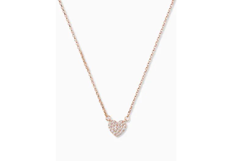 Yours Truly Pave Heart Mini Pendant | Kate Spade Outlet