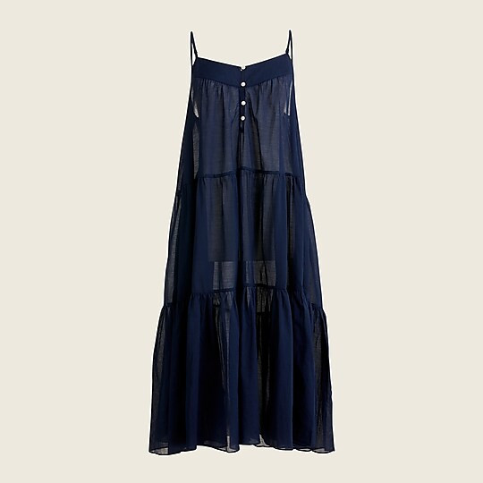 Tiered button-front maxi dress
Item BF184
 | J. Crew US