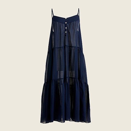 Tiered button-front maxi dress
Item BF184
 | J.Crew US